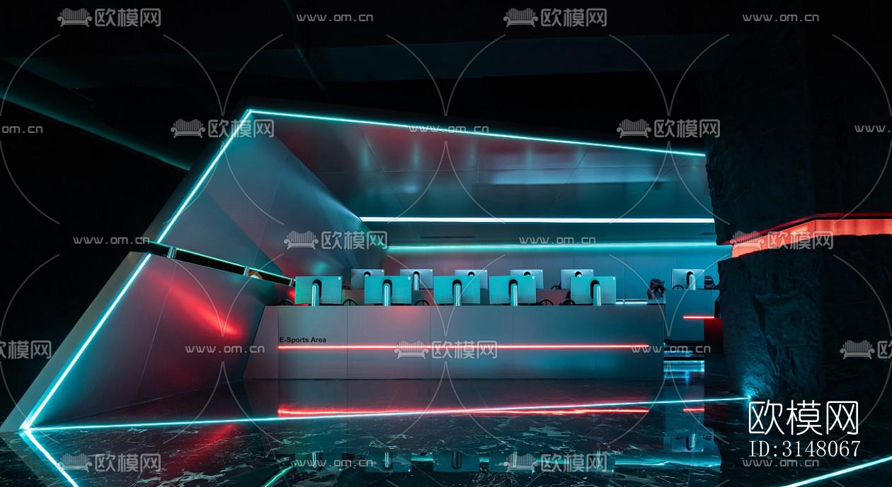 现代酒店民宿效果图下载（渲染图4）