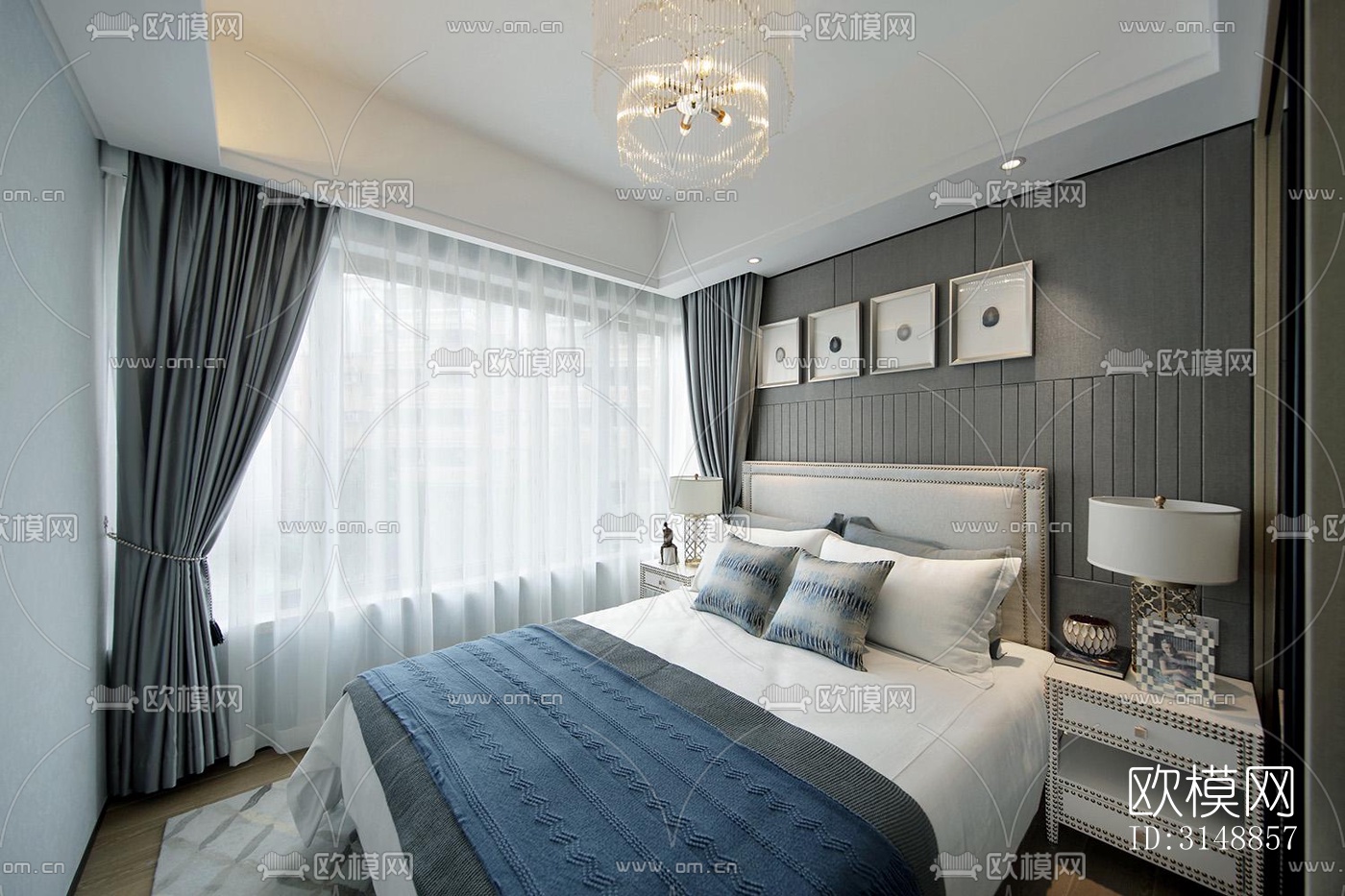 北欧平层效果图下载（渲染图9）