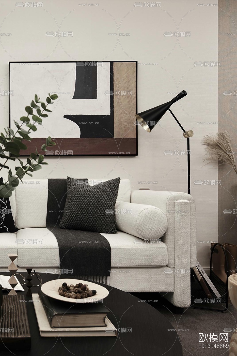 北欧平层效果图下载（渲染图1）