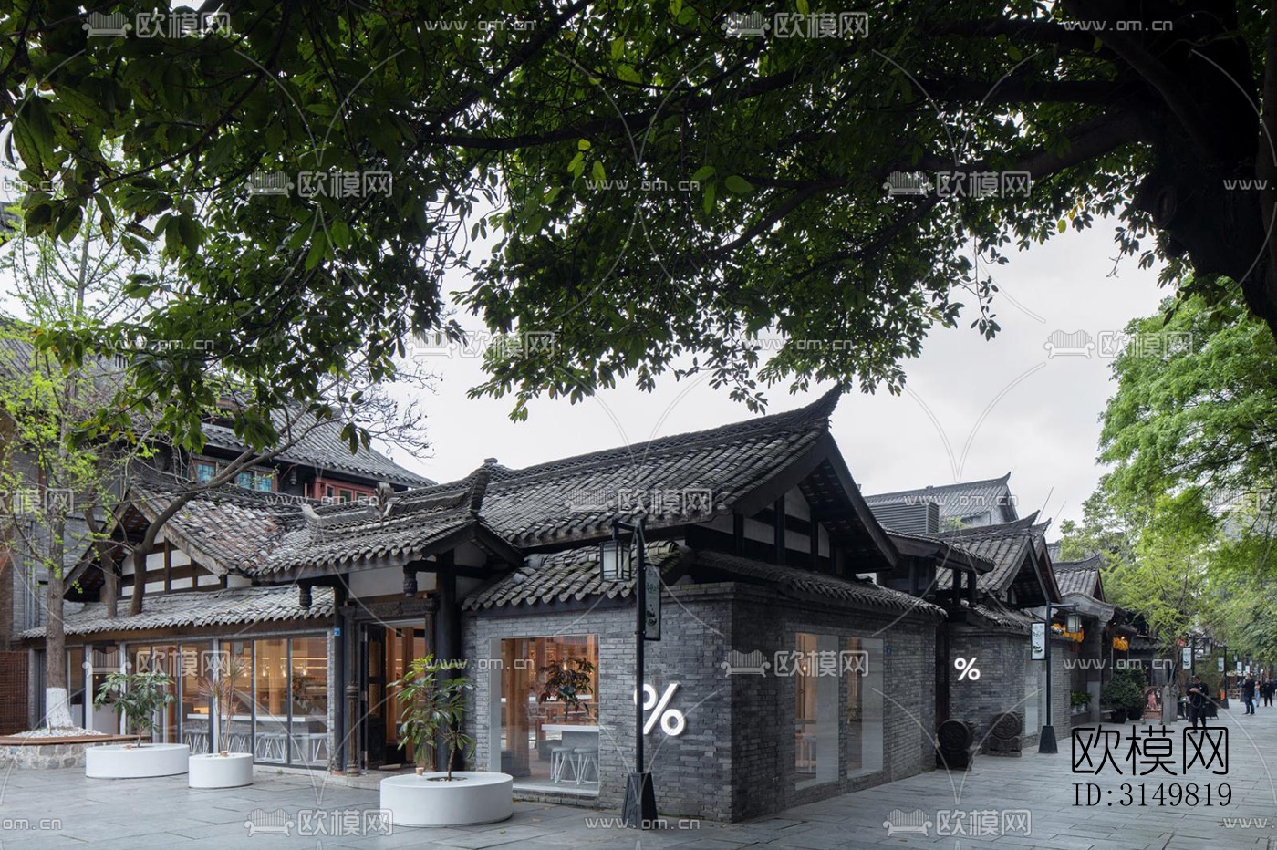 日式咖啡奶茶效果图下载（渲染图17）