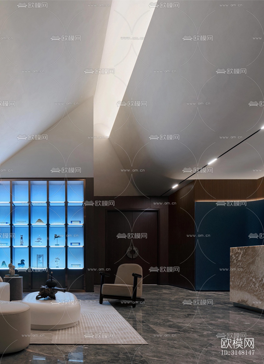 现代酒店民宿效果图下载（渲染图3）