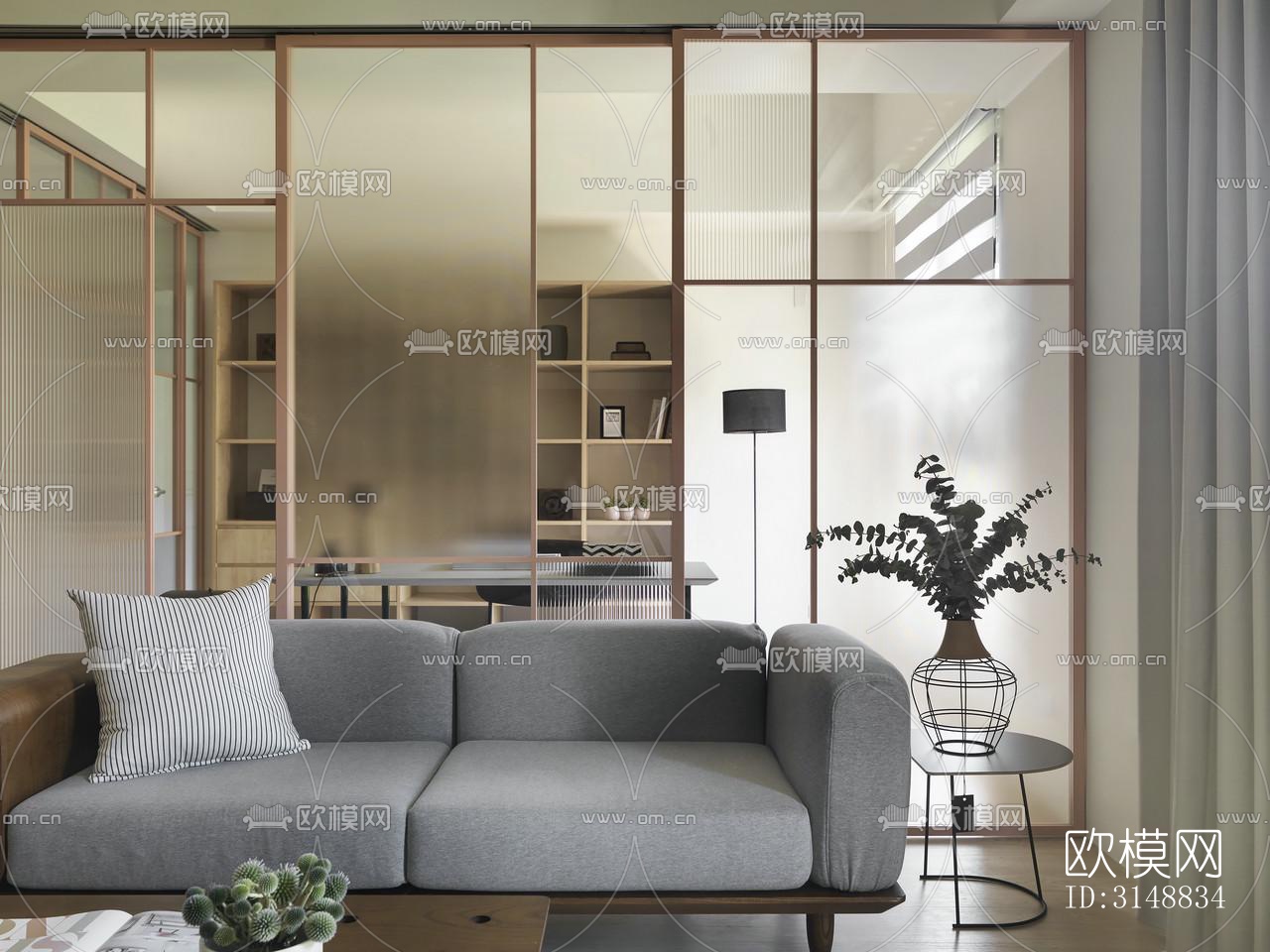 北欧平层效果图下载（渲染图20）