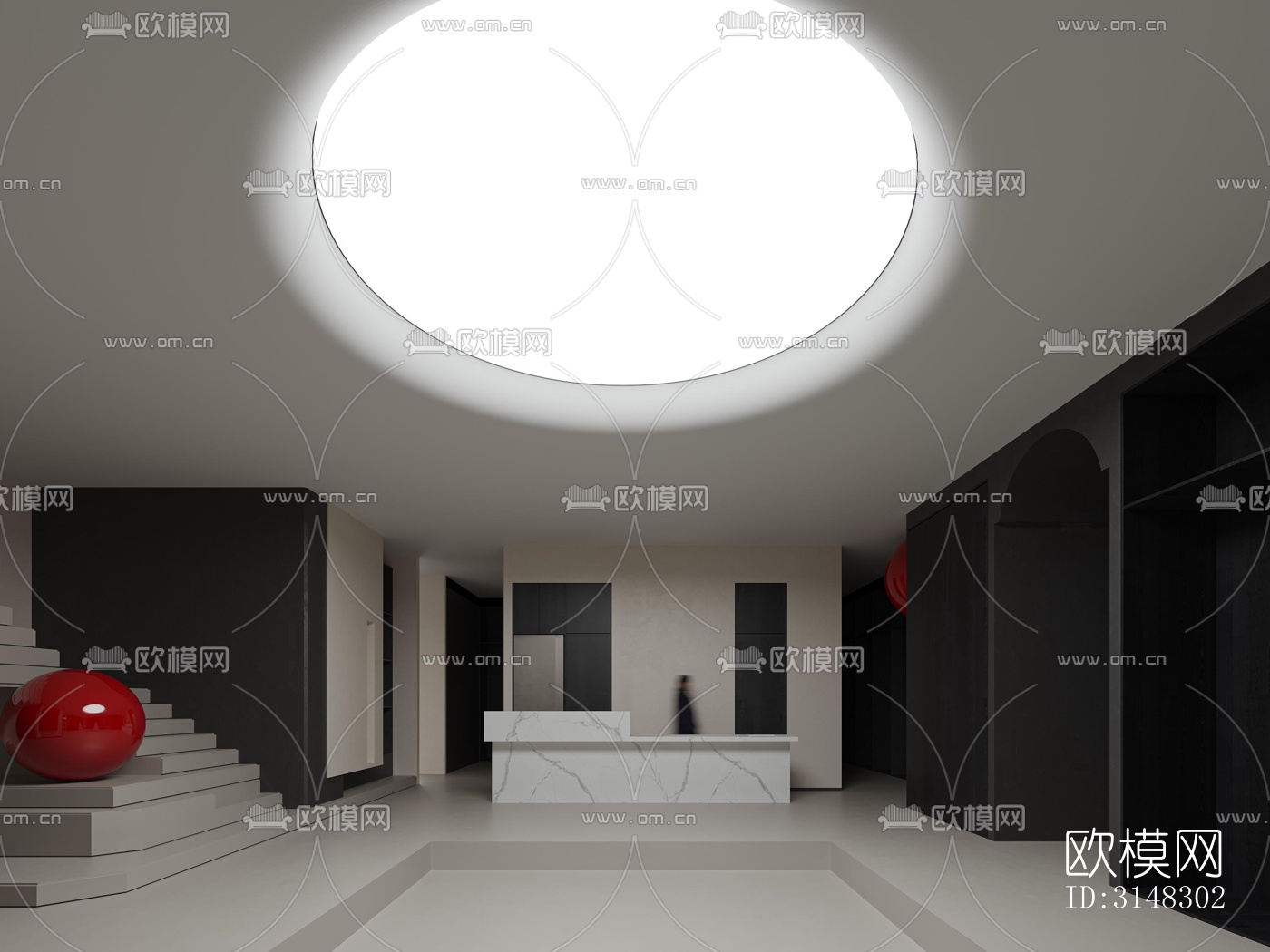 高级灰零售店铺效果图下载（渲染图9）