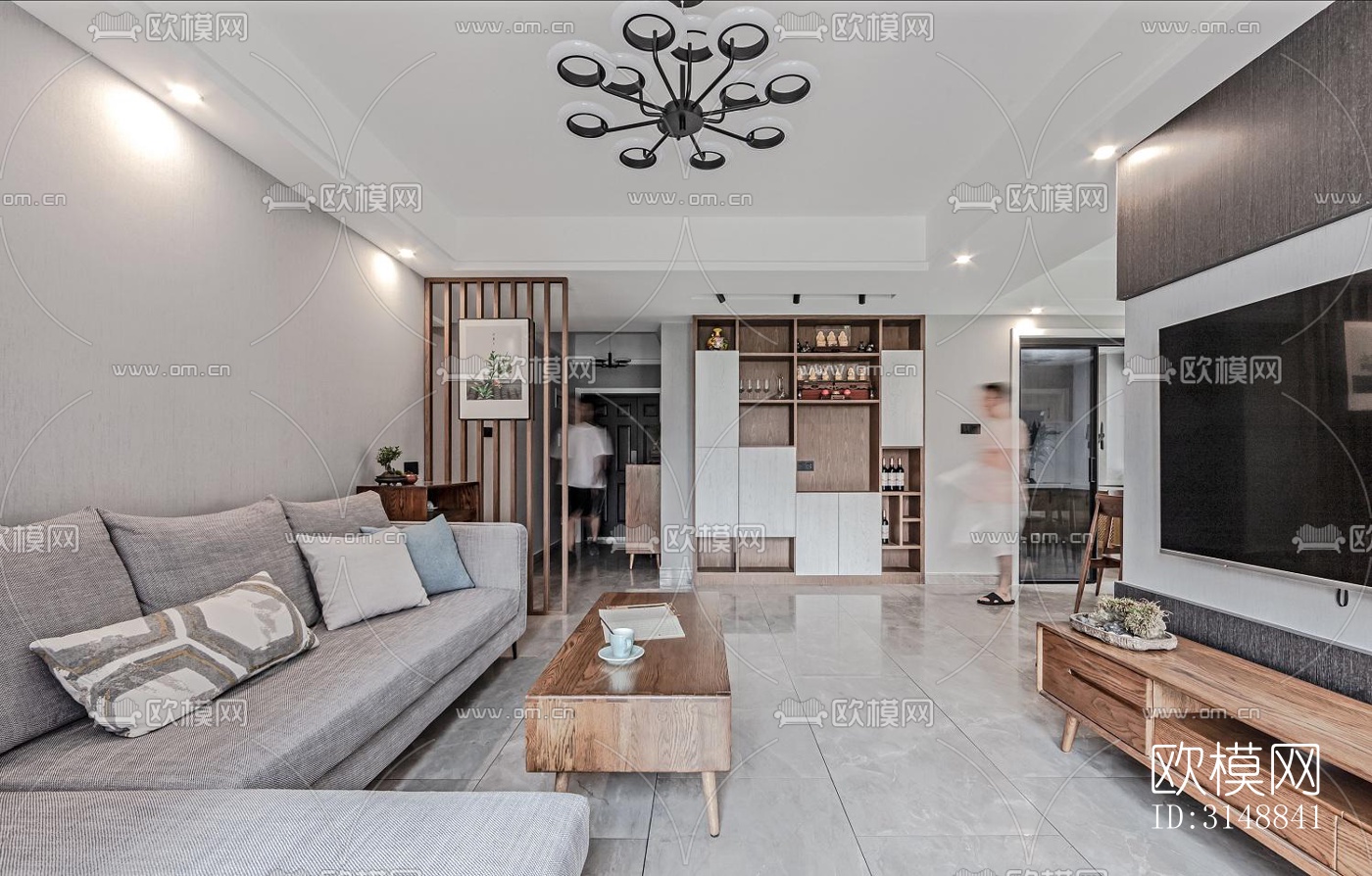 北欧平层效果图下载（渲染图5）