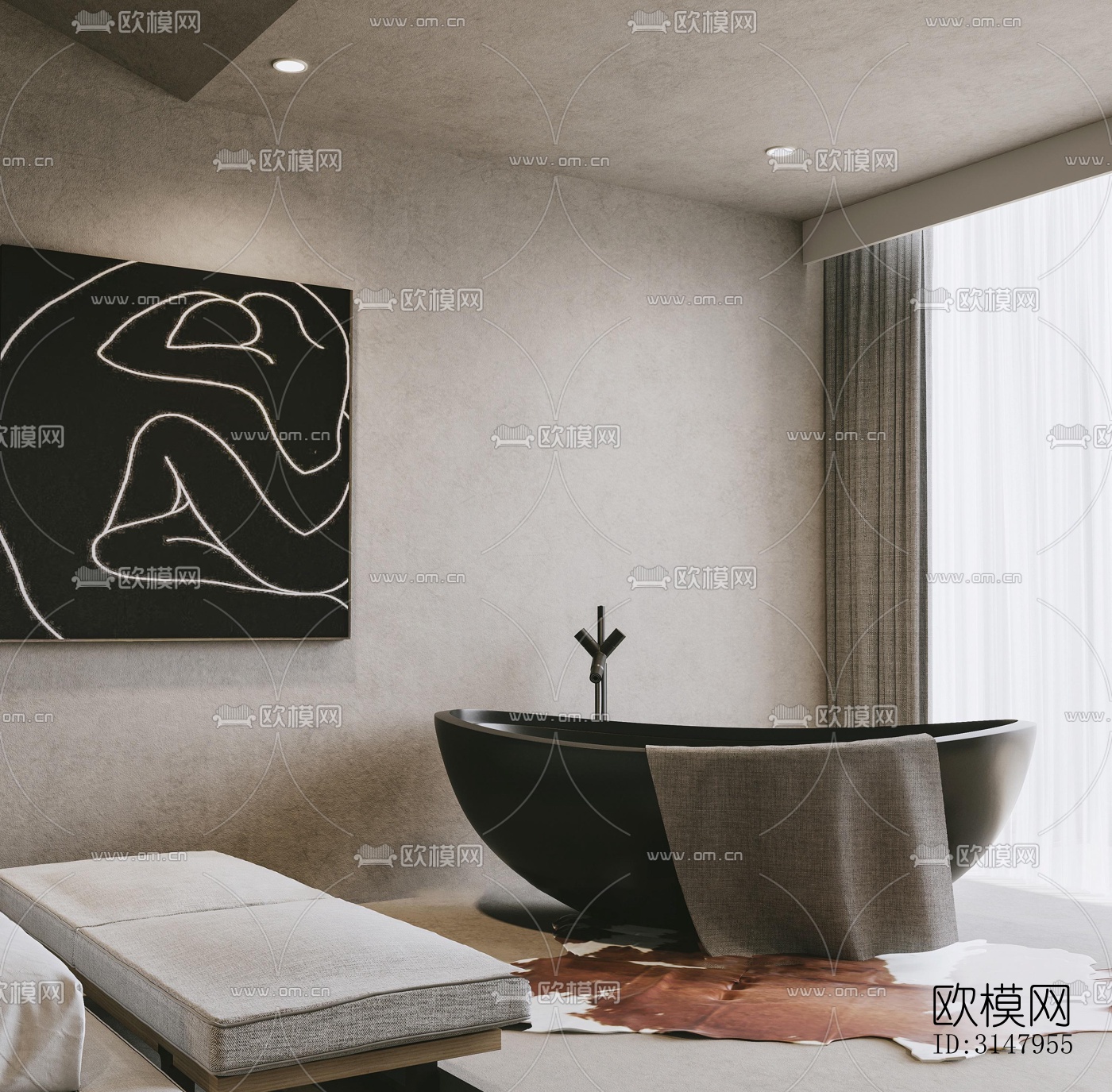 侘寂酒店民宿效果图下载（渲染图20）