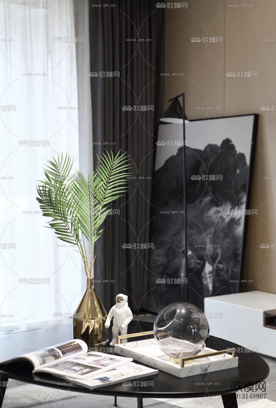 北欧平层效果图下载（渲染图4）