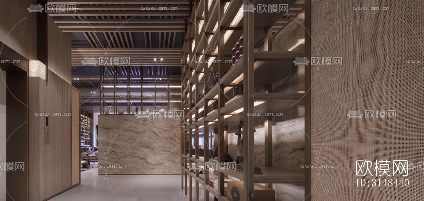 现代养生会所效果图下载（渲染图14）