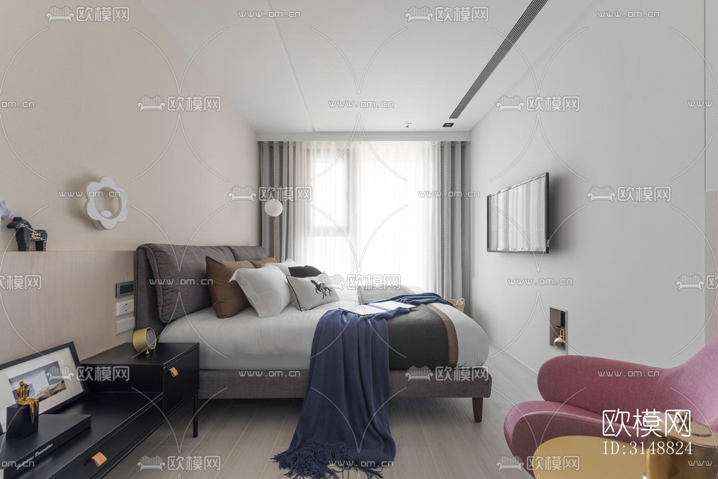 北欧平层效果图下载（渲染图12）