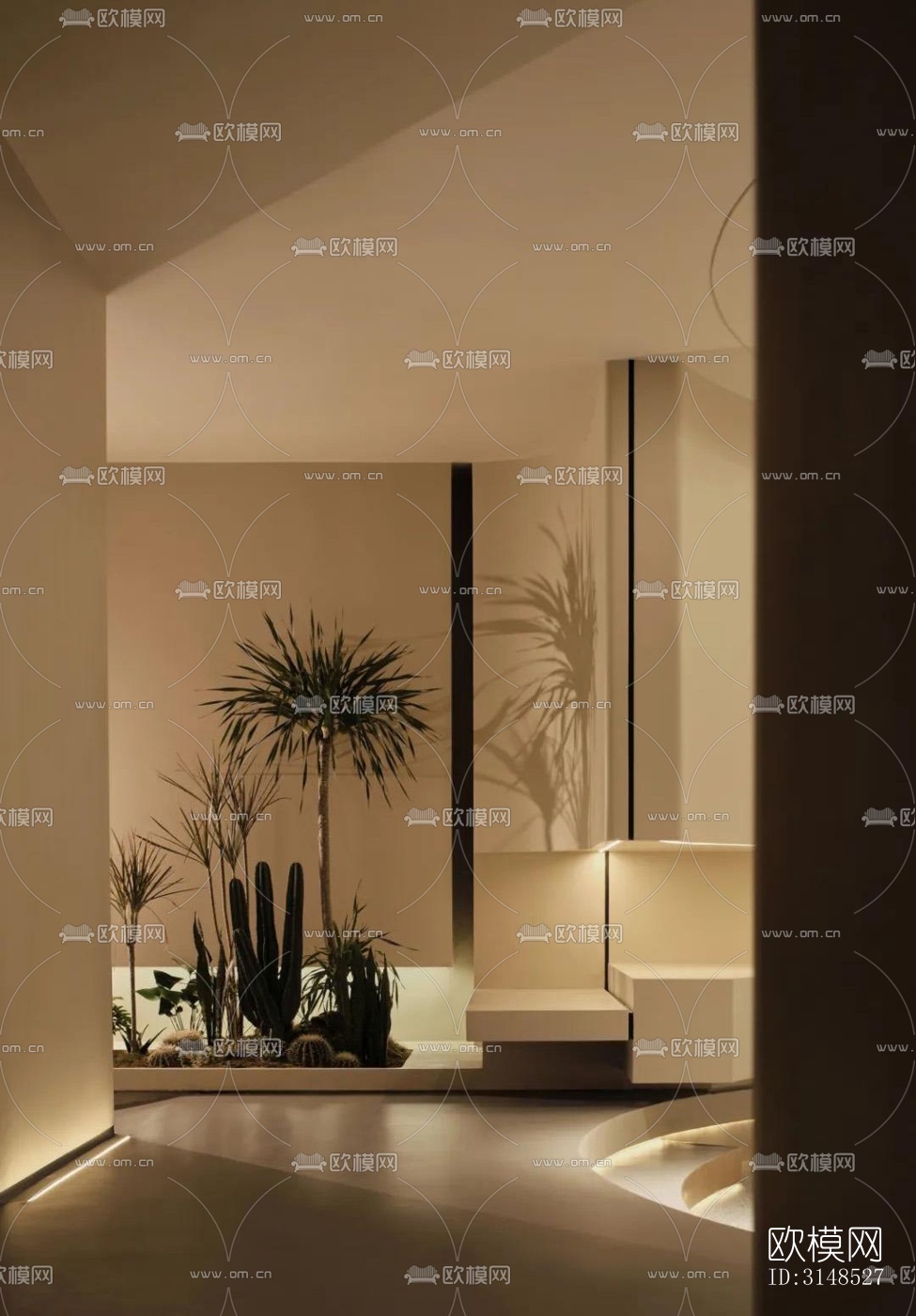 现代美容院效果图下载（渲染图3）