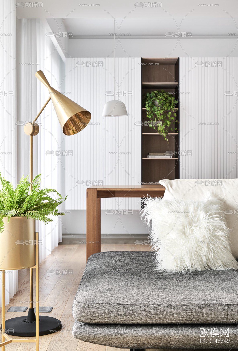 北欧平层效果图下载（渲染图7）