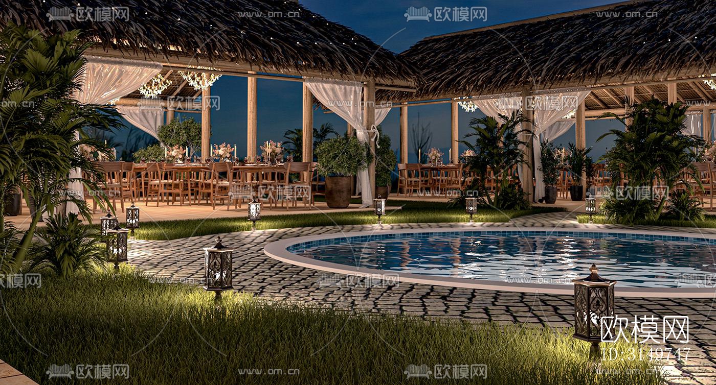 东南亚咖啡奶茶效果图下载（渲染图2）