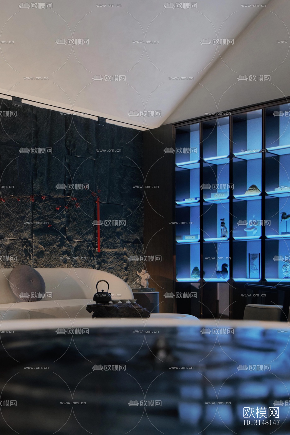 现代酒店民宿效果图下载（渲染图9）