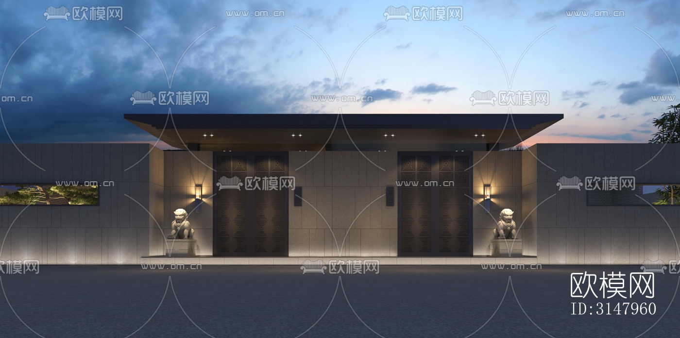 侘寂酒店民宿效果图下载（渲染图6）