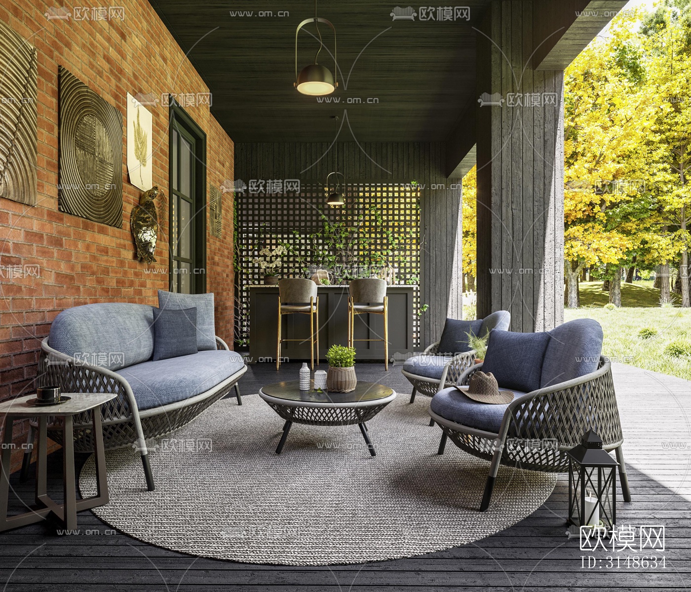 法式别墅效果图下载（渲染图20）