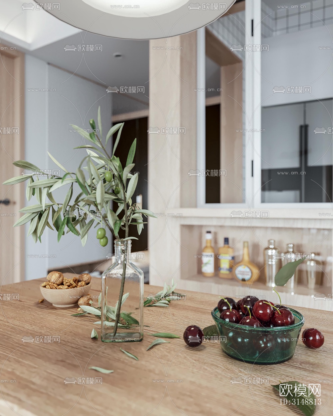 北欧平层效果图下载（渲染图2）