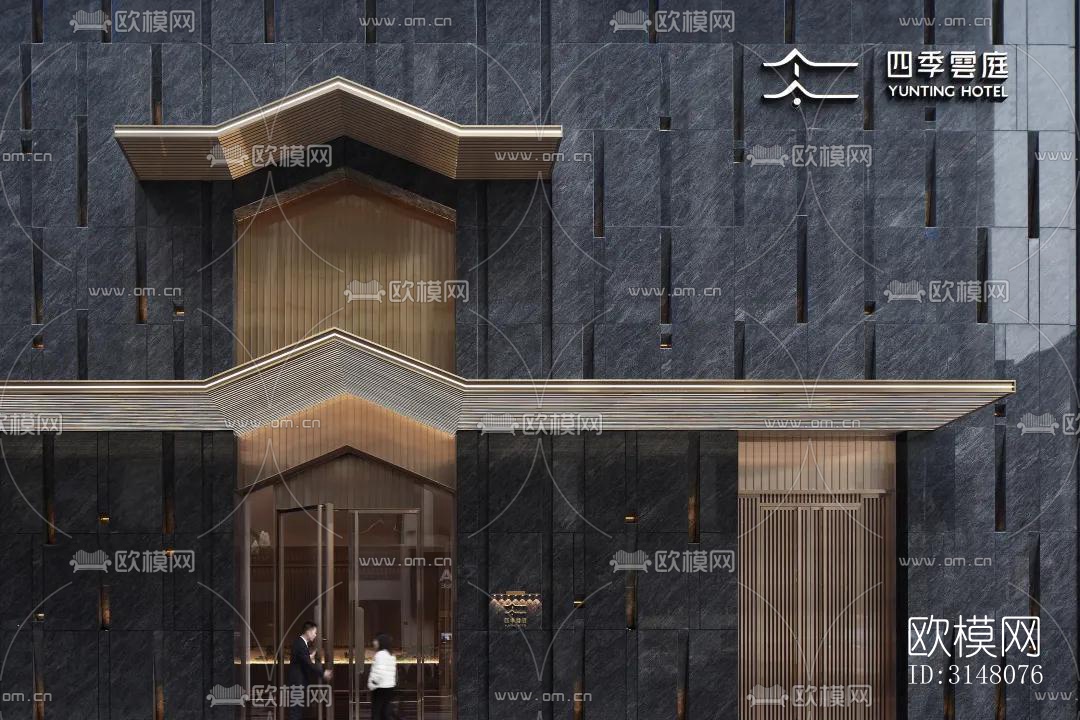 现代酒店民宿效果图下载（渲染图7）