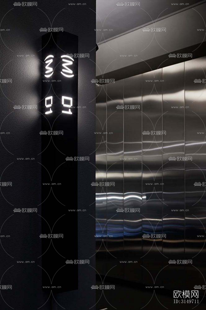 高级灰健身房效果图下载（渲染图16）