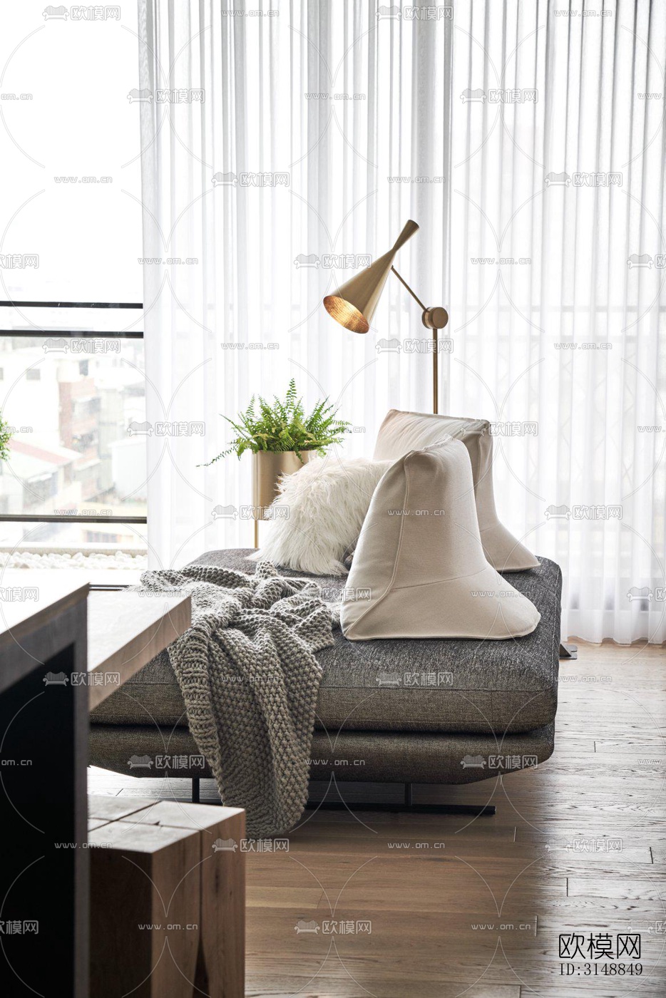 北欧平层效果图下载（渲染图13）