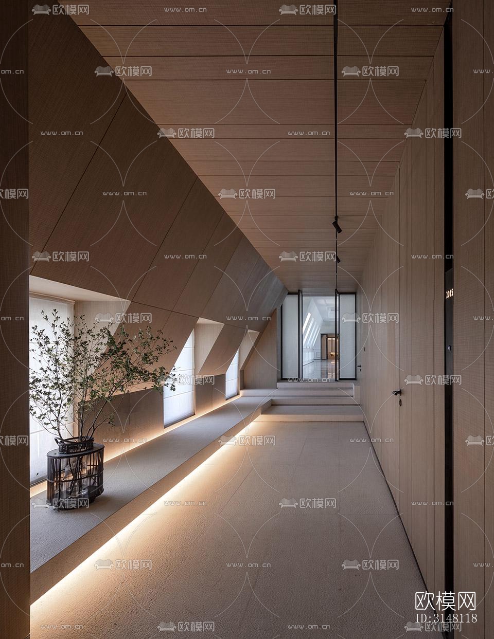 现代酒店民宿效果图下载（渲染图8）