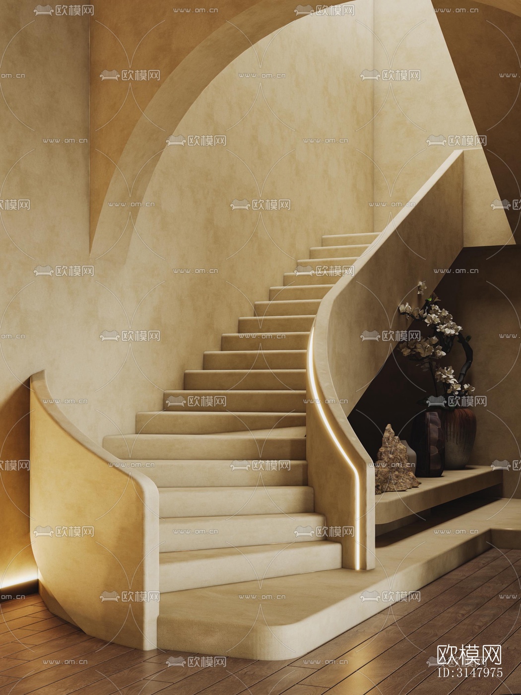 侘寂酒店民宿效果图下载（渲染图1）