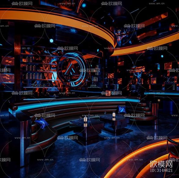 现代酒吧效果图下载(渲染图8)