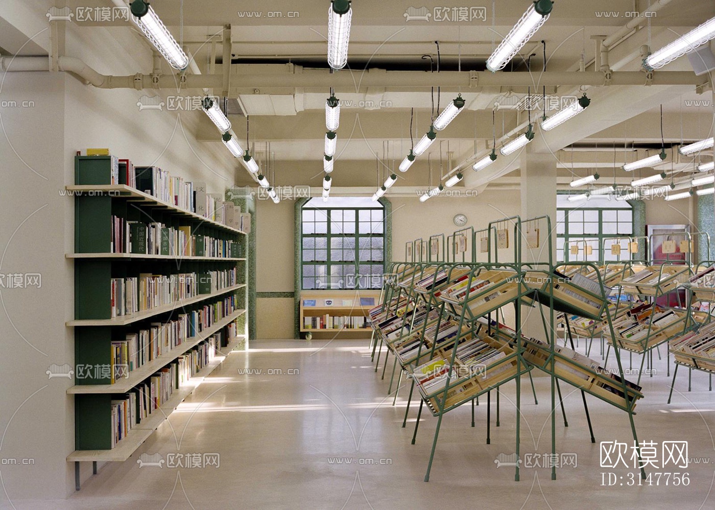 现代图书馆效果图下载（渲染图7）