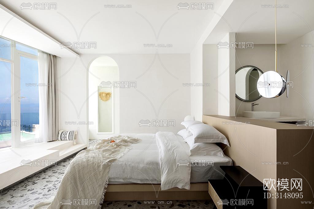 现代酒店民宿效果图下载（渲染图7）