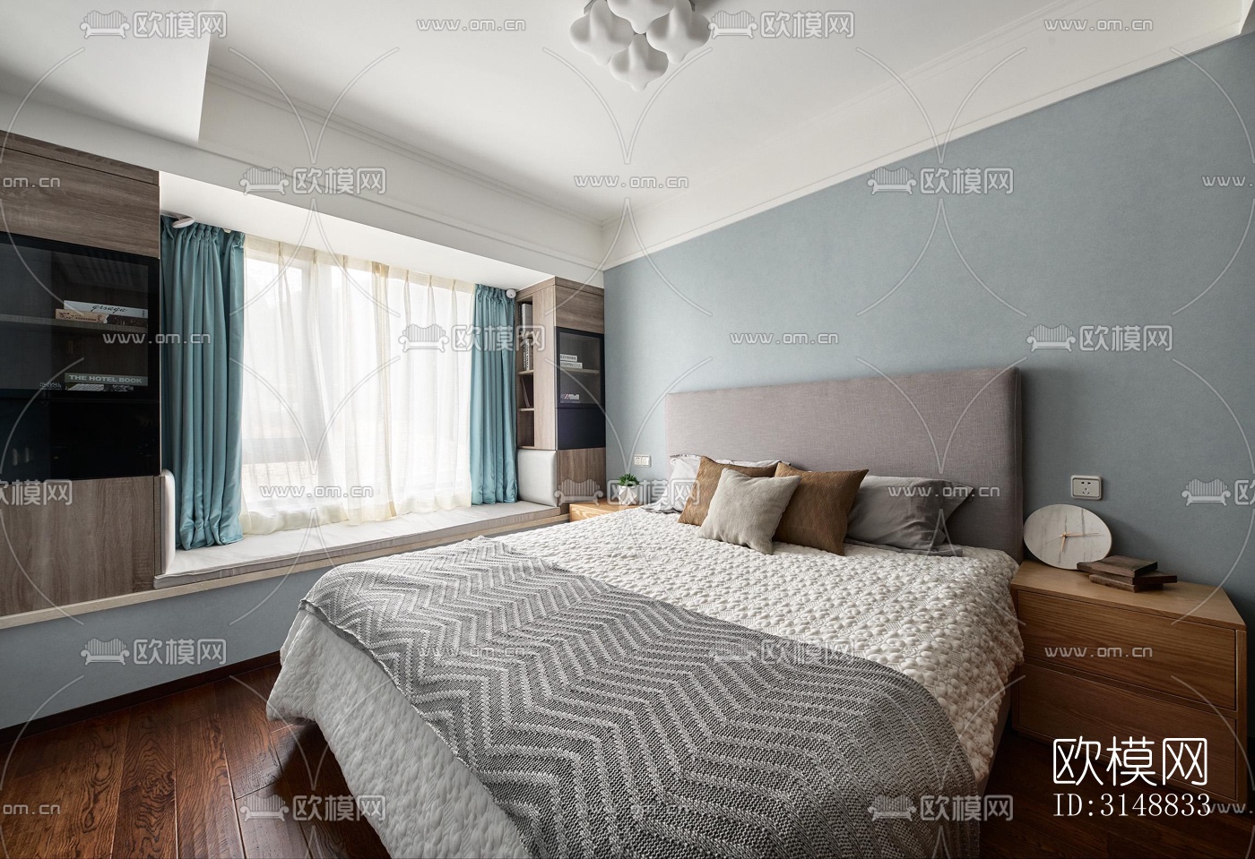 北欧平层效果图下载（渲染图7）