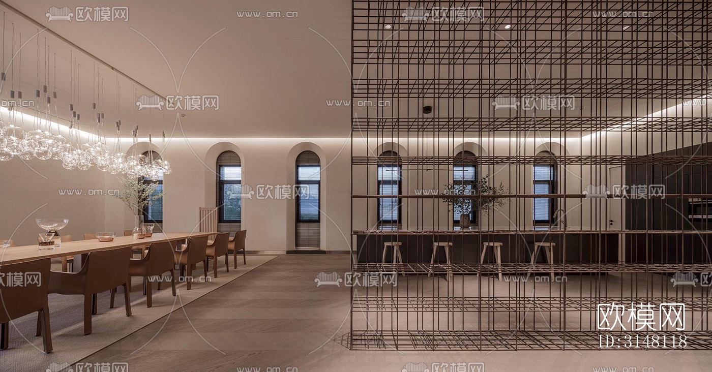 现代酒店民宿效果图下载（渲染图4）