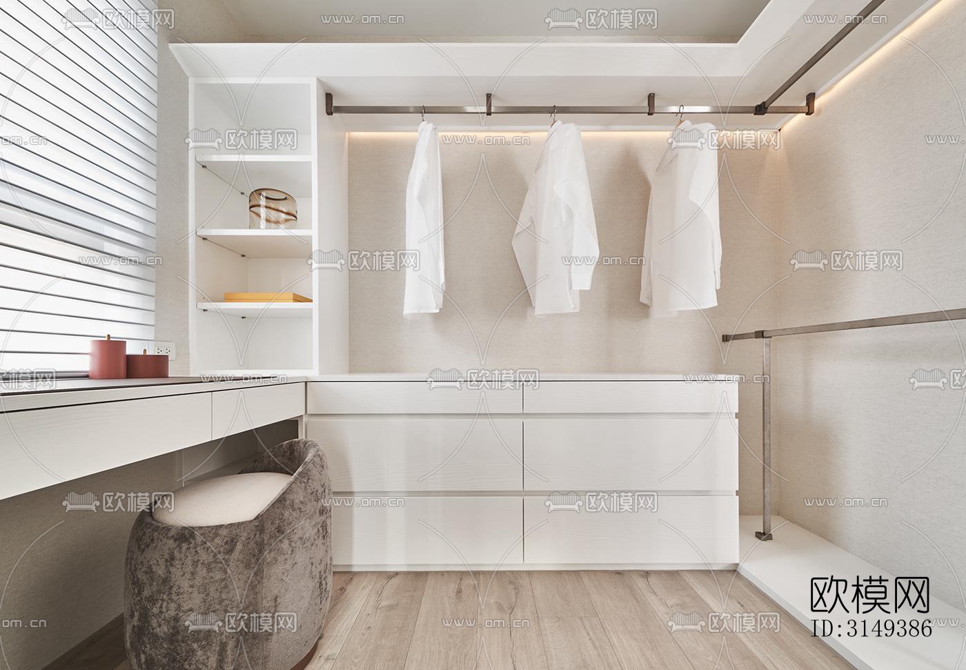 现代平层效果图下载（渲染图14）