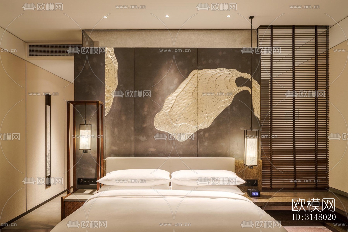 新中式酒店民宿效果图下载（渲染图9）