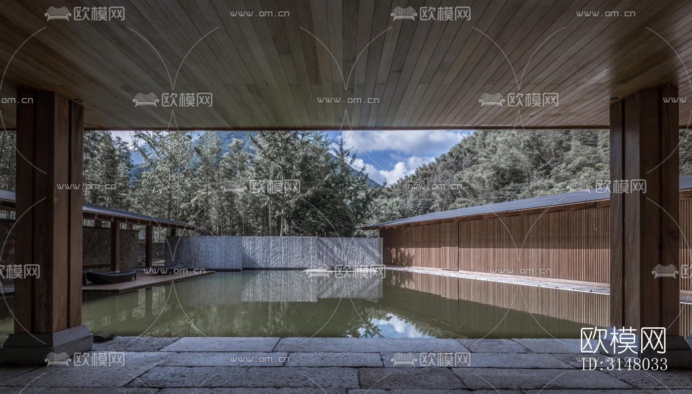 日式酒店民宿效果图下载（渲染图12）