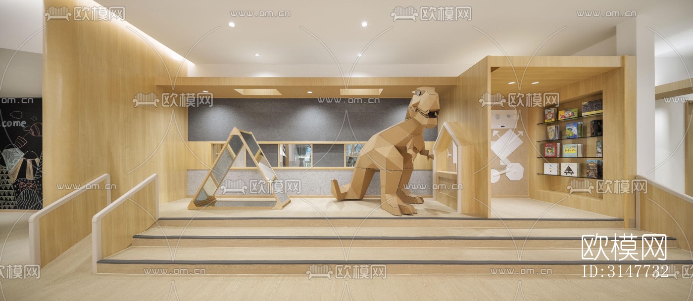 现代图书馆效果图下载（渲染图17）