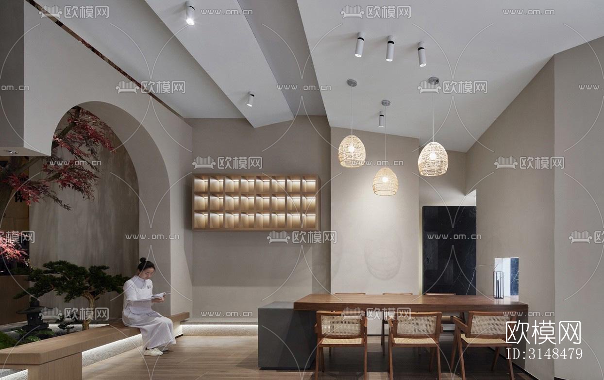 侘寂美容院效果图下载（渲染图18）