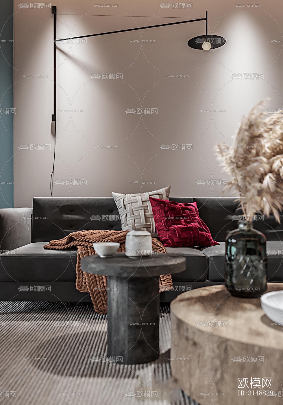 北欧平层效果图下载（渲染图5）