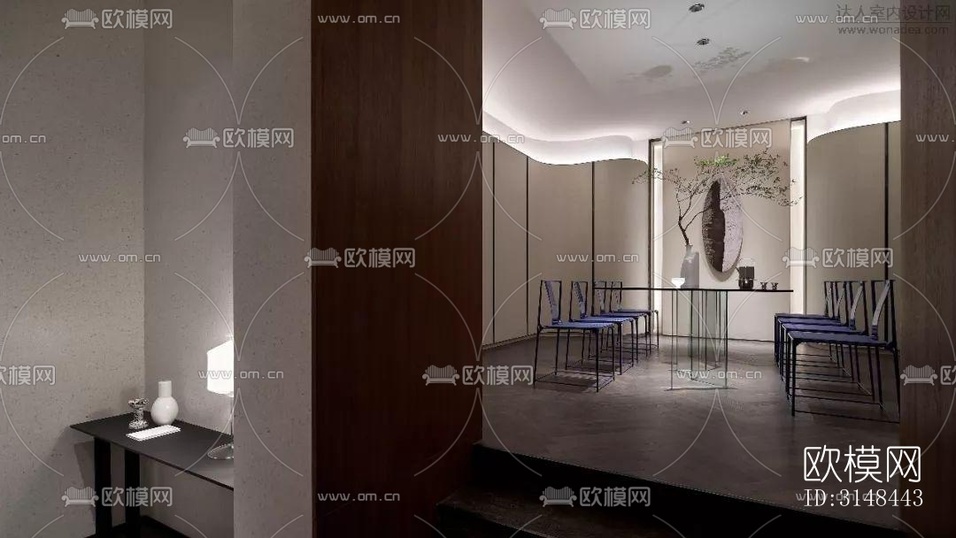 现代养生会所效果图下载(渲染图7)