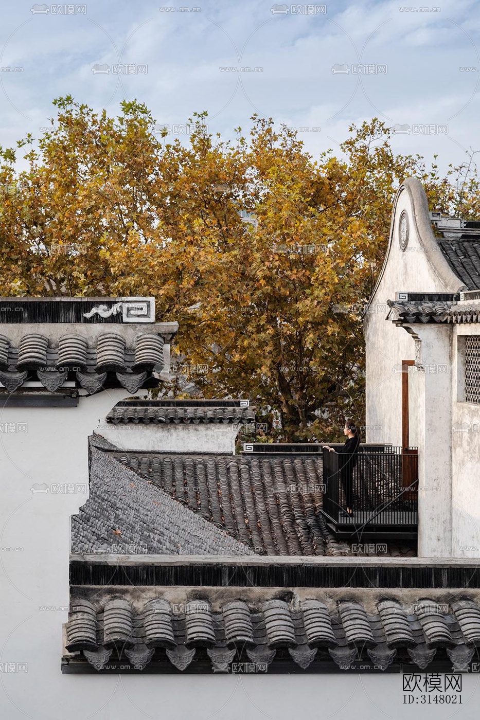 新中式酒店民宿效果图下载（渲染图14）