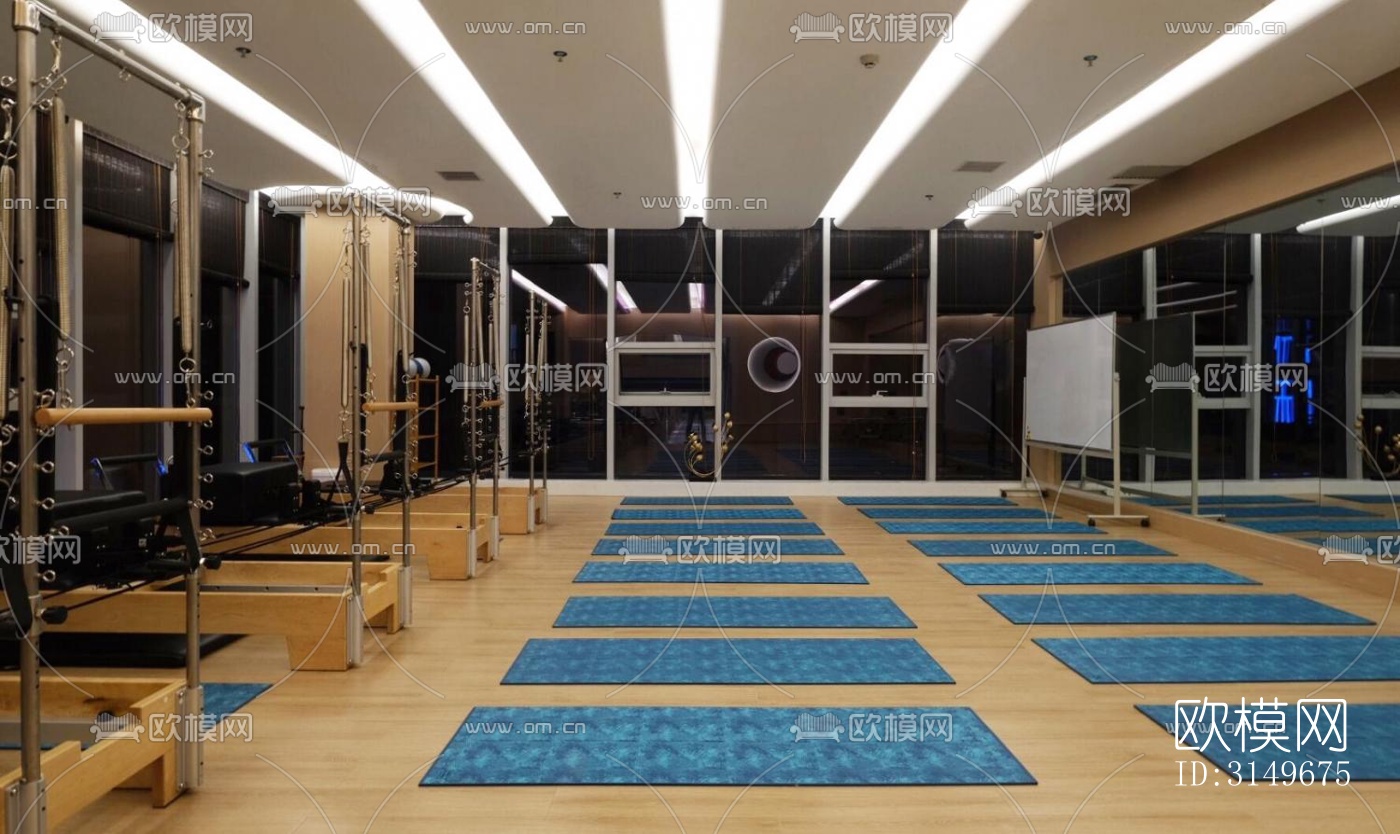 原木风健身房效果图下载（渲染图19）