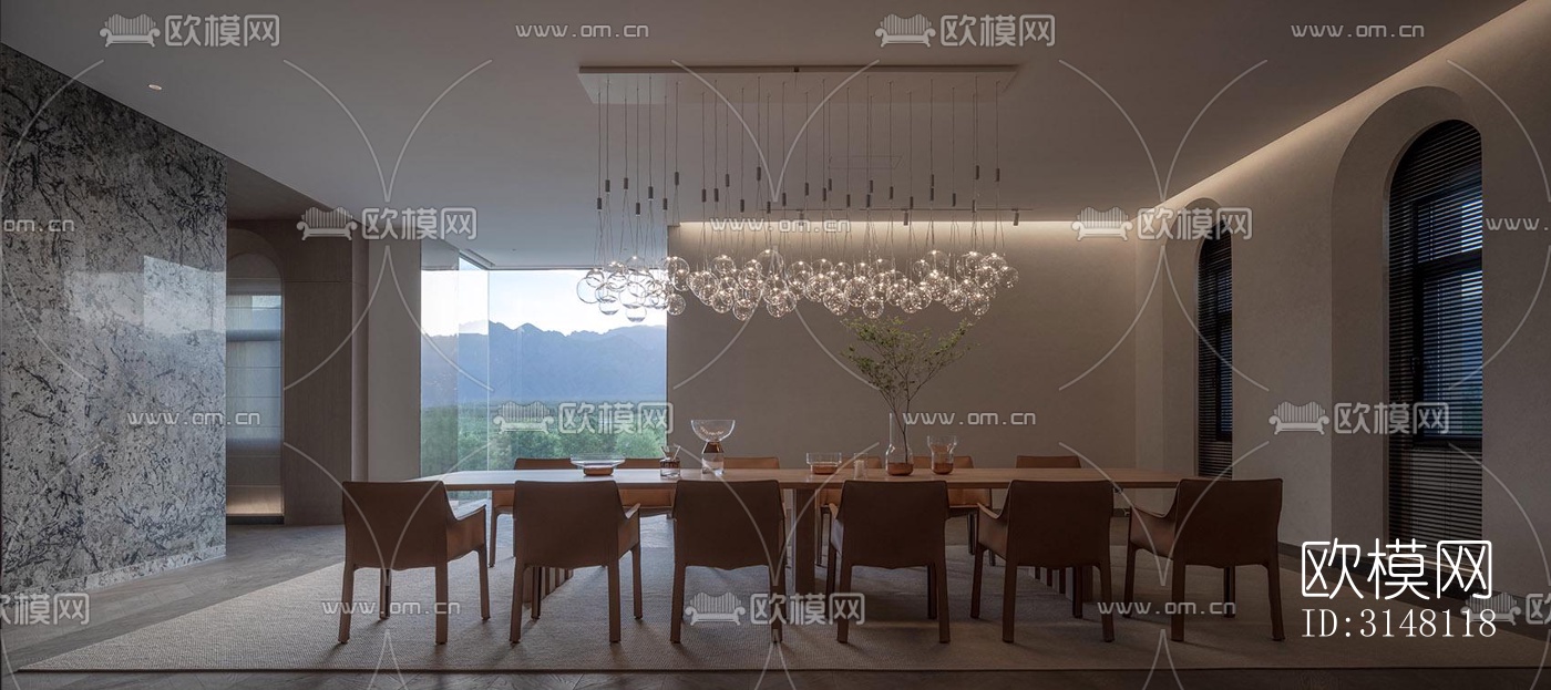 现代酒店民宿效果图下载（渲染图19）