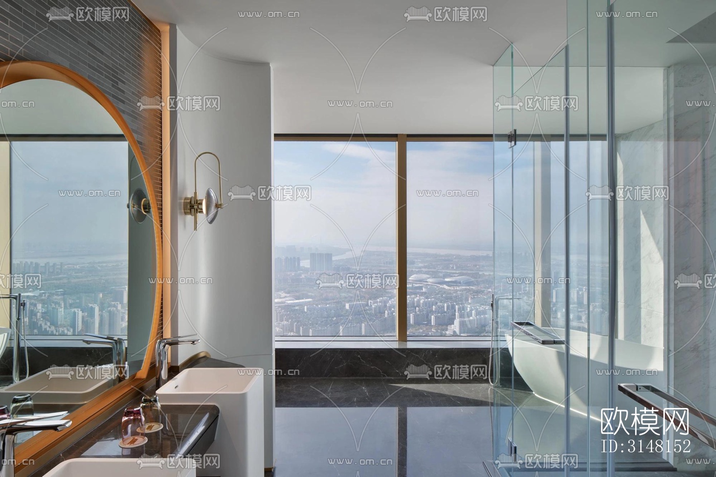 现代酒店民宿效果图下载（渲染图7）