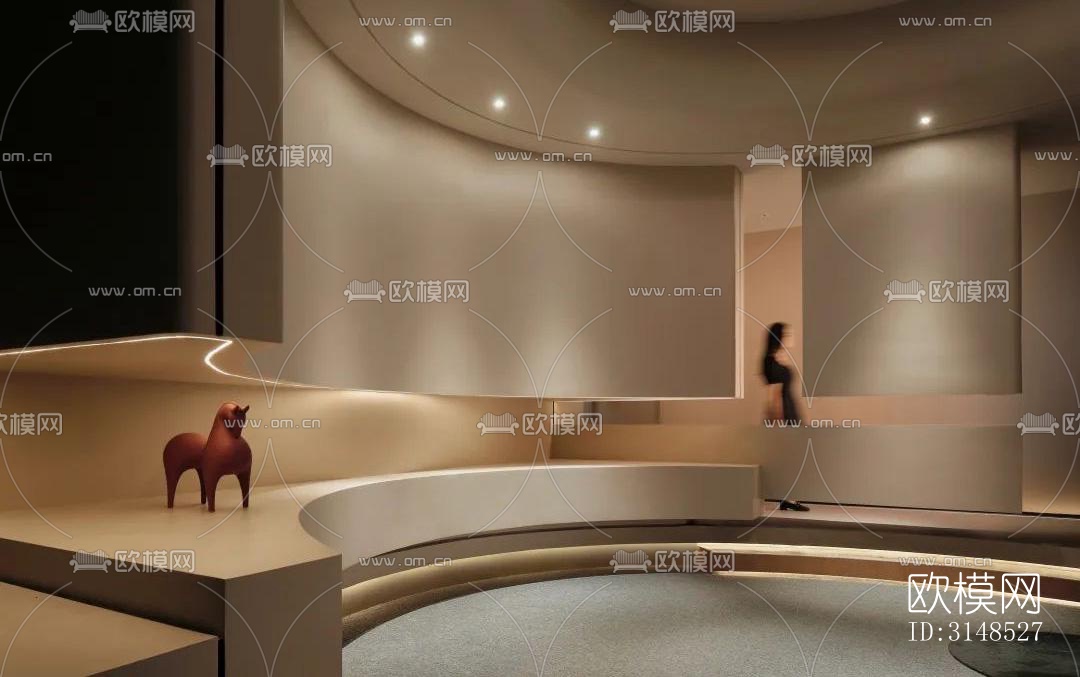 现代美容院效果图下载（渲染图2）