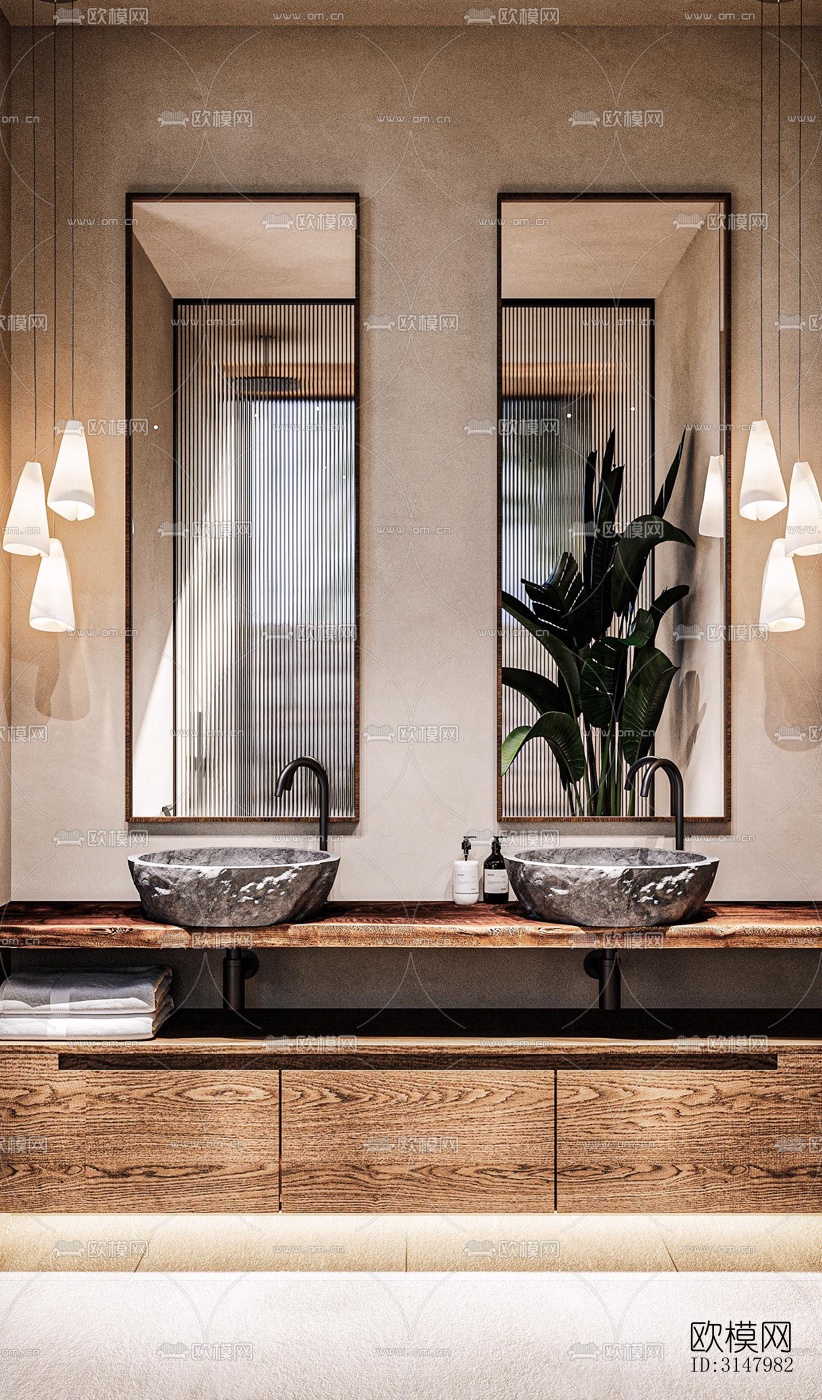 侘寂酒店民宿效果图下载（渲染图7）