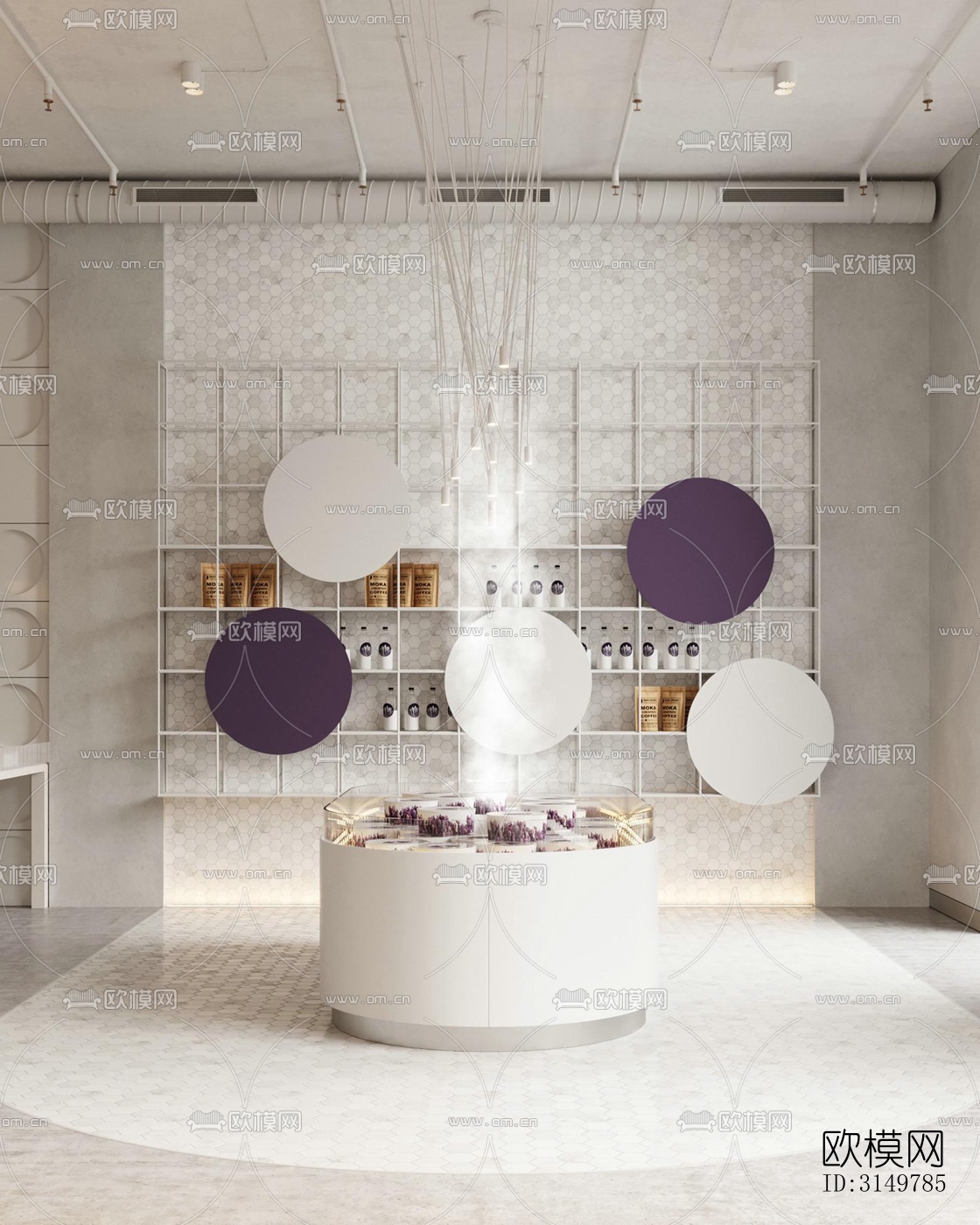 奶油风咖啡奶茶效果图下载（渲染图2）