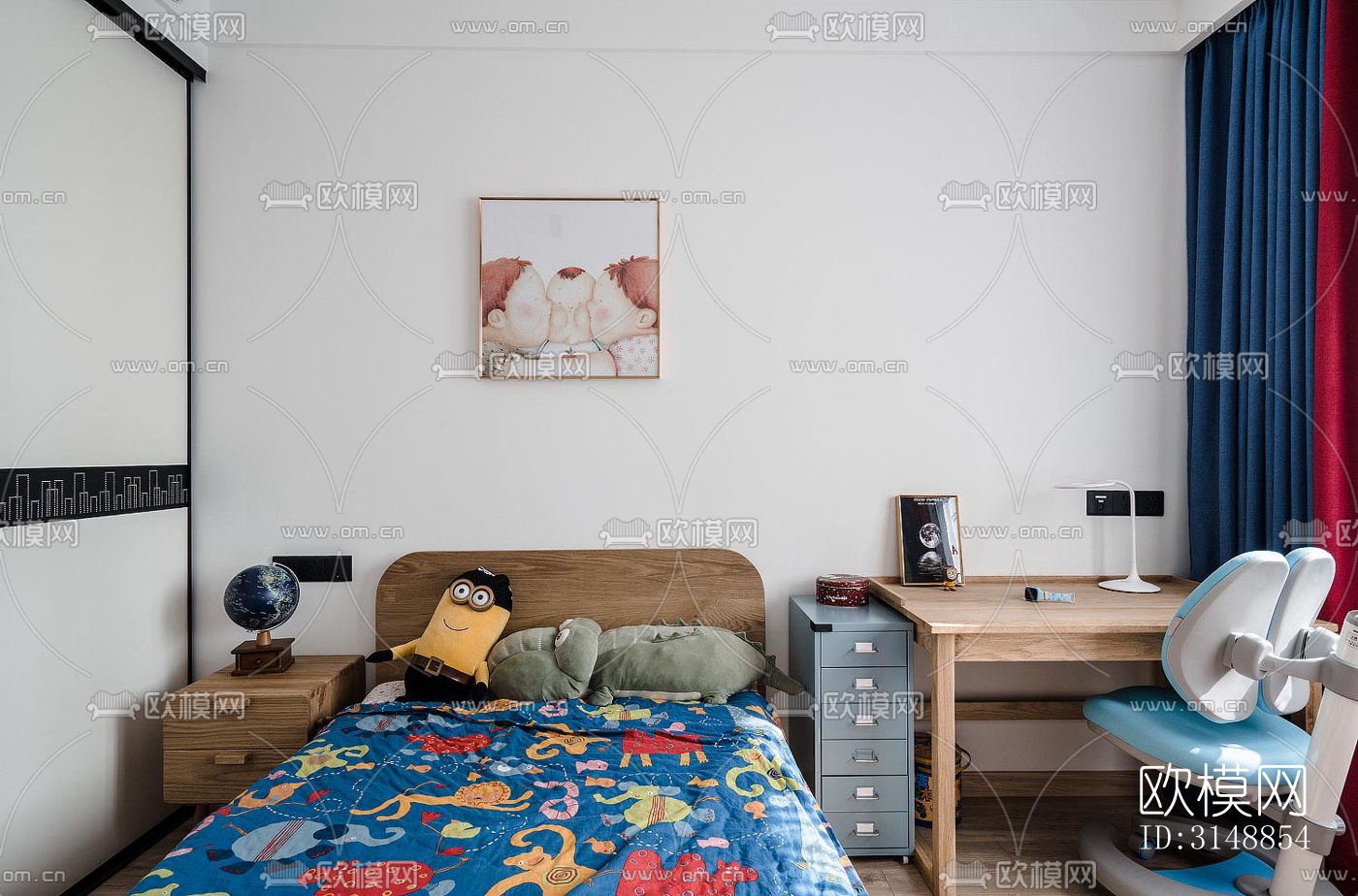 北欧平层效果图下载（渲染图20）