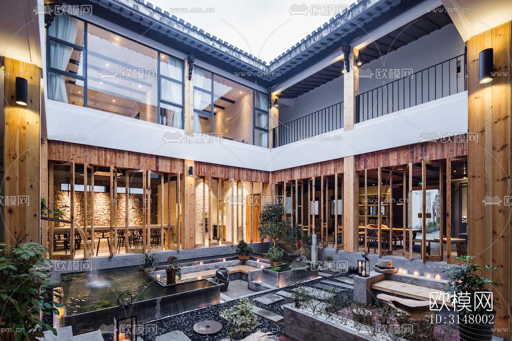 北欧酒店民宿效果图下载（渲染图11）