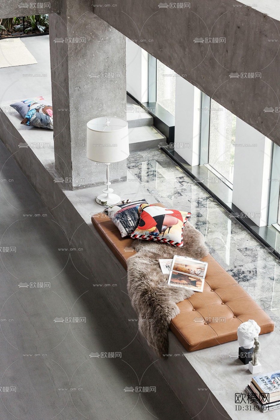 现代平层效果图下载（渲染图8）