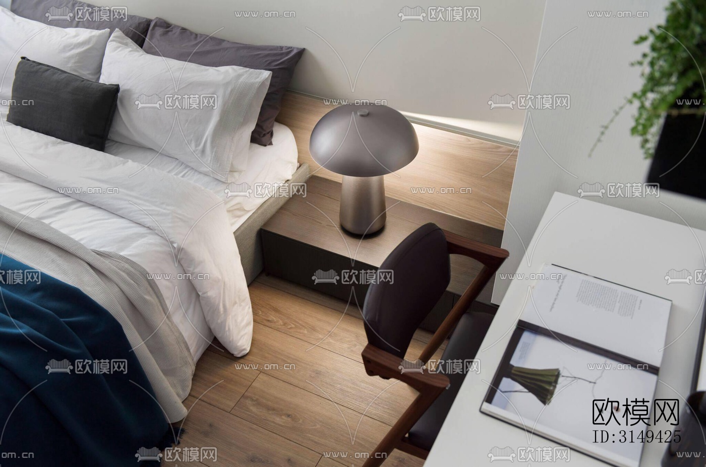 现代平层效果图下载（渲染图16）