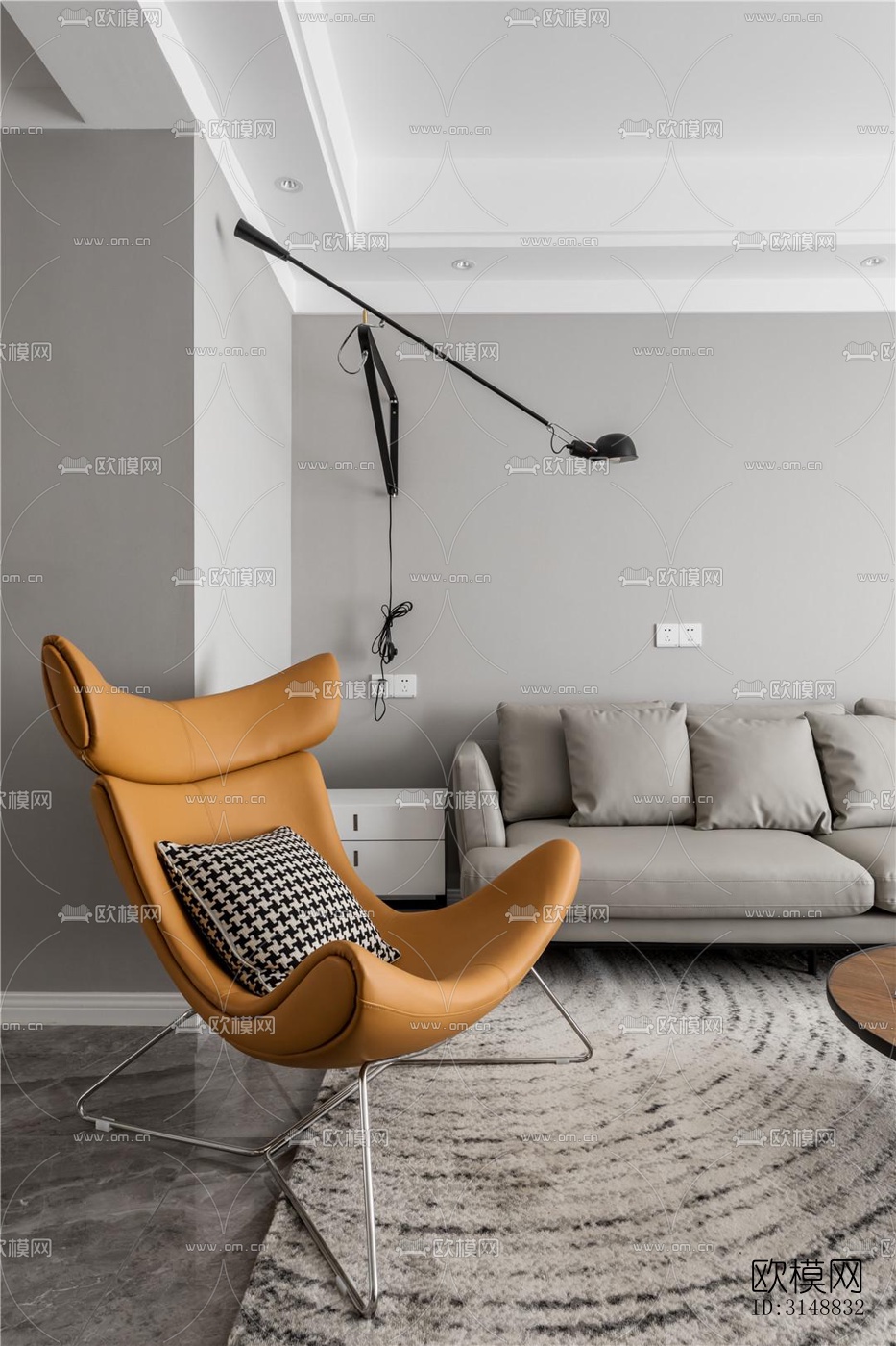 北欧平层效果图下载（渲染图3）