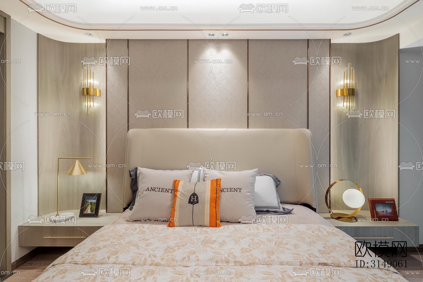 欧式平层效果图下载（渲染图13）