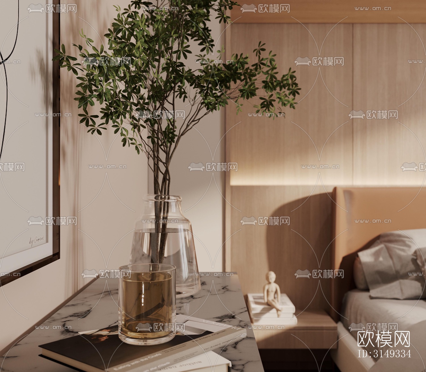 现代平层效果图下载（渲染图10）